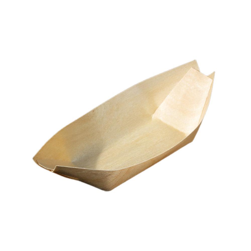 50PCS Multi-size Sushi Plate Japanese Dish Salad Dessert Bowl Creative Wood Bowl  Home Decoration