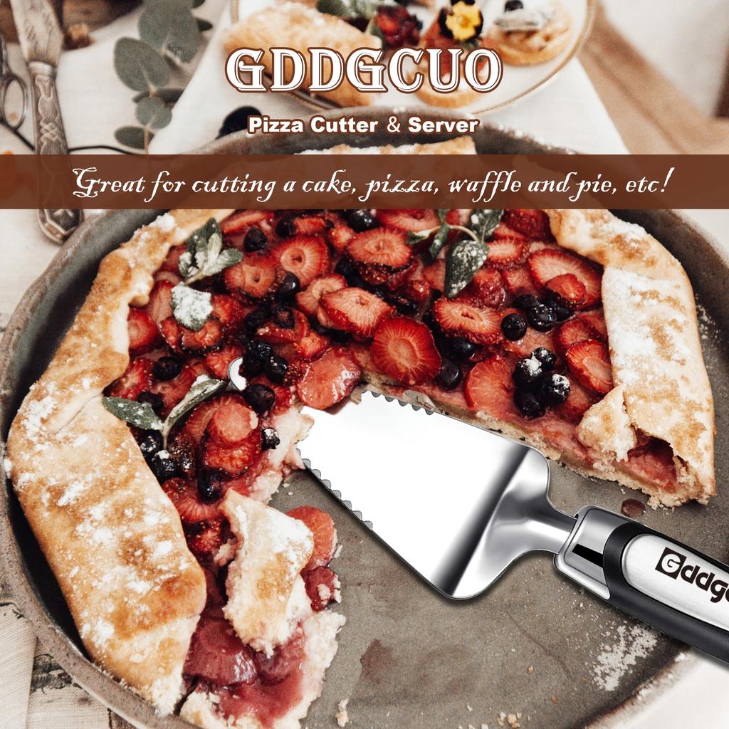 Nerezová ocelová pizza špachtle trojúhelníková špachtle na sýrový koláč pro pečení a vaření