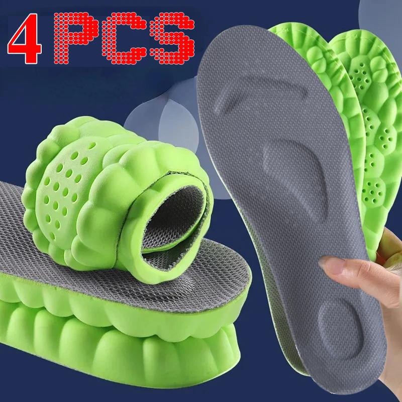 Sport Insoles for Shoes Sole Shock Absorption Deodorant Breathable Cushion Running Insoles for Feet Man Women Orthopedic Insoles
