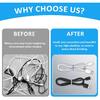 240 Pcs 0.5 Inch Small Silicone Rubber Bands Reble Elastic Cable Ties Rubber Rings for Wire Cord Cable Wrapping Bundle Home Office School