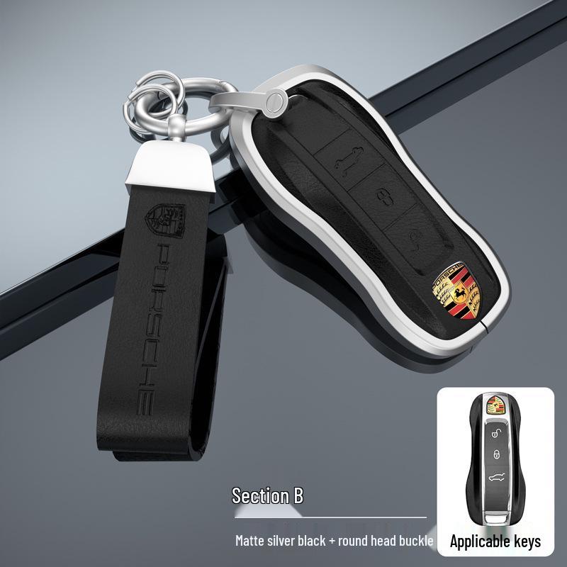 Porsche Key Case for Panamera, Macan, Cayenne, Taycan, 718, 911