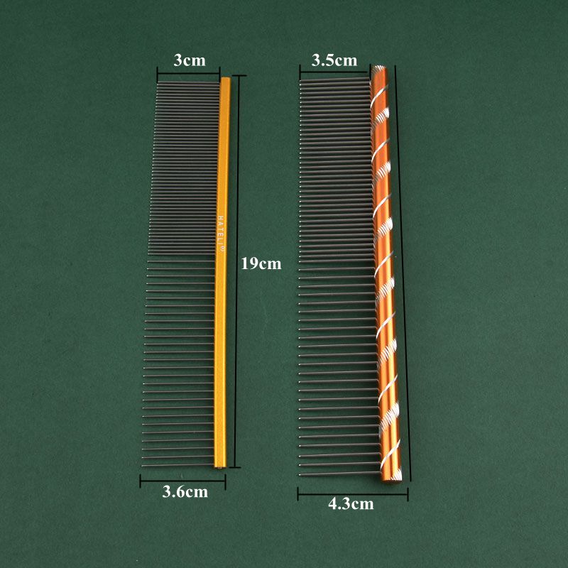 

High-end Pet Comb Suit Grooming Comb Ultra-light Aviation Aluminum Comb Dog Cat Dogs Cleaning Brush Pin Comb Pet Hair Brush