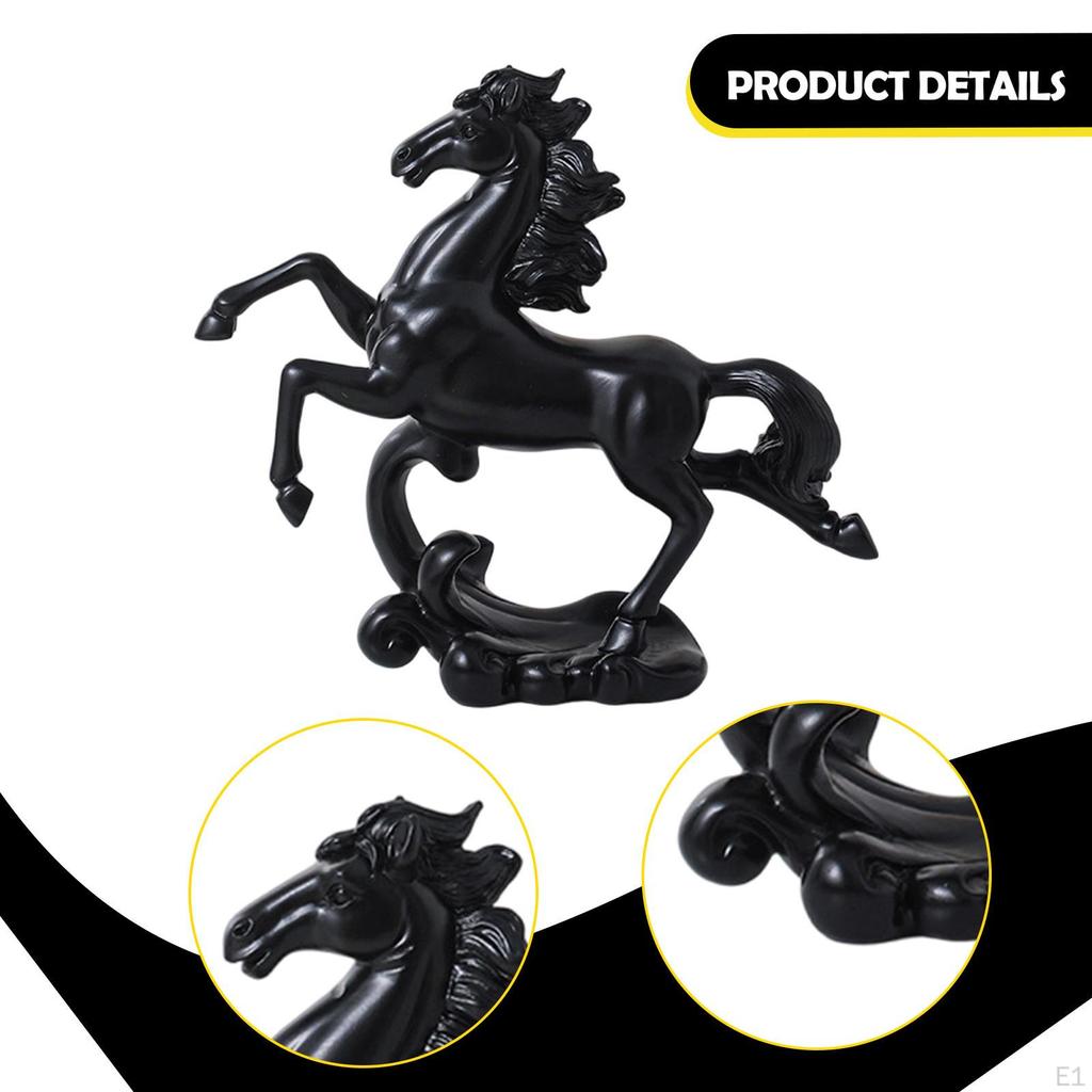 Horse Statue Decorative Animal Sculpture Desktop Figurine for Home Entryway TV Cabinet Office Dining