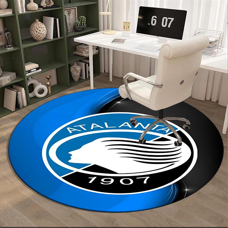 Atlanta Football Club Round Rug for Livingroom,Bedroom, Palyroom, Chair Rug, Area Rug, Circle Carpet, Fan Christmas Gift