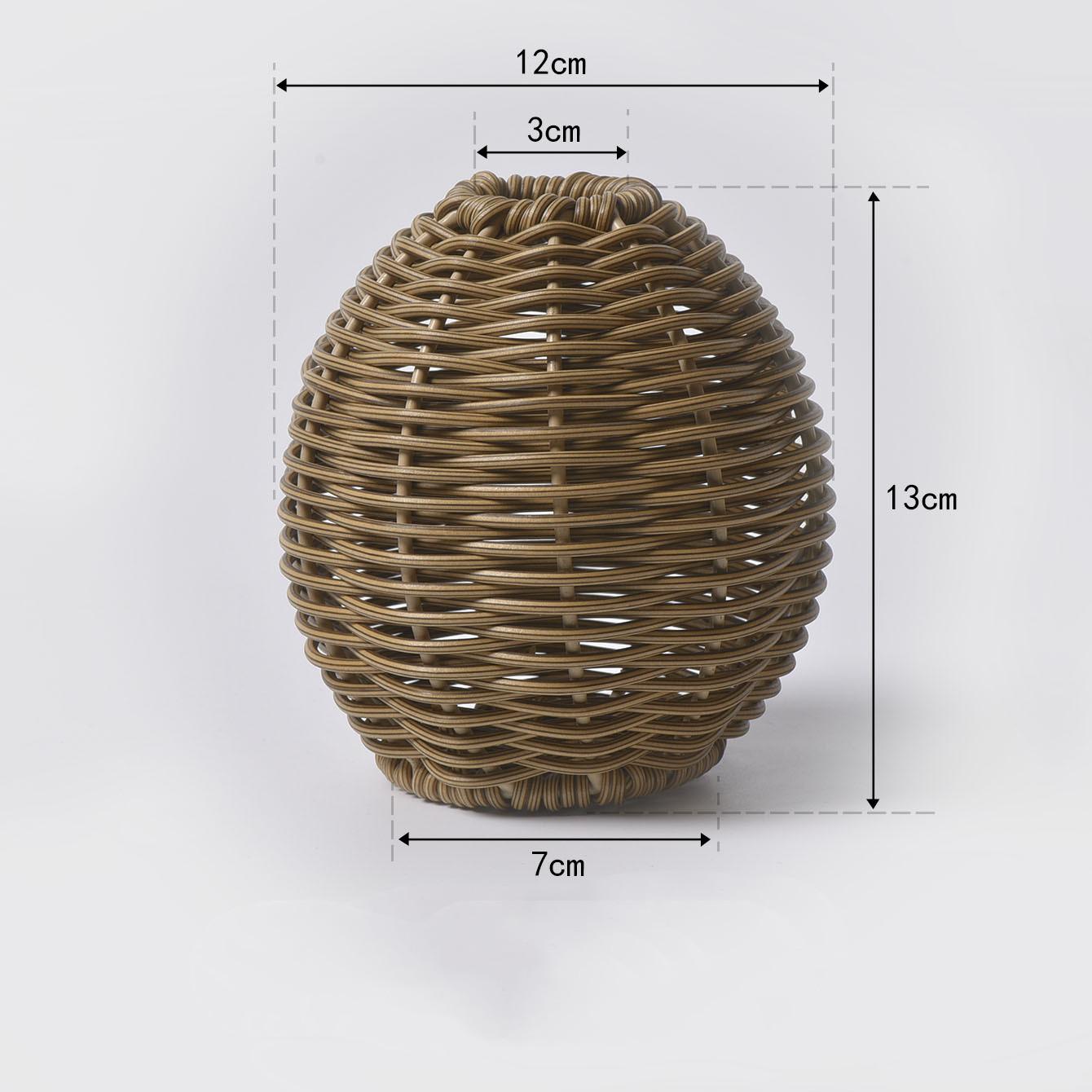 

Decorative Imitation Rattan Vase Woven Decorative Table Vase for Dried Flower Home and Office Durability and Waterproof Decors