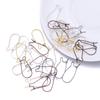 50pcs/Lot French Lever Earring Hooks Gold Color Ear Wires Earrings Settings Base For Jewelry Making DIY Accessories Supplies