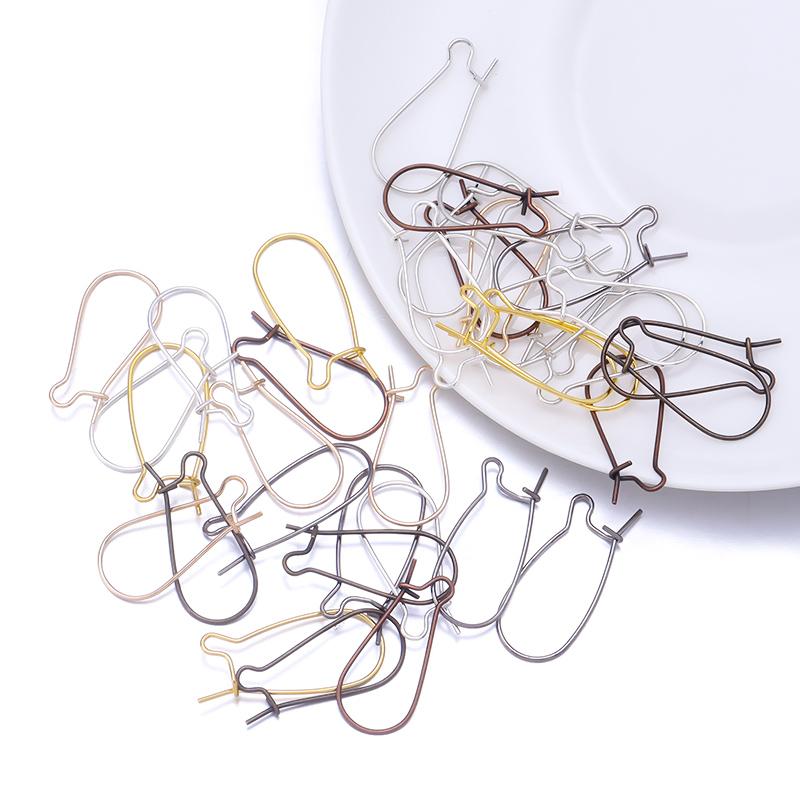 50pcs/Lot French Lever Earring Hooks Gold Color Ear Wires Earrings Settings Base For Jewelry Making DIY Accessories Supplies