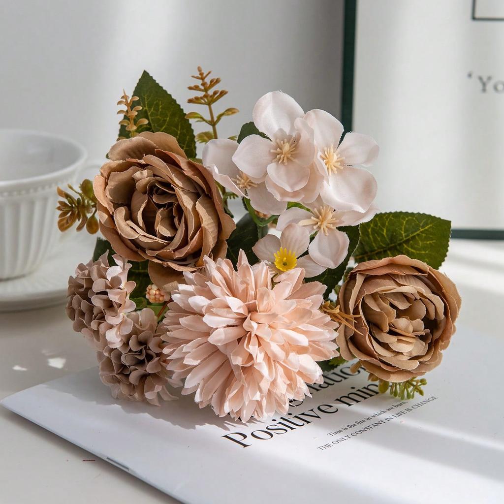 1/3PCS Artificial Flowers Silk Ball Chrysanthemum Peony Home Room Wedding Bridal Bouquet Decor Valentine Outdoor Yard Garden DIY