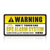 Anti-theft Anti-theft Prank Accident Prevention Security Sticker Sticker GPS WARNING Car Bicycle Bike Waterproof Waterproof (Yellow & White, 1 Piece)