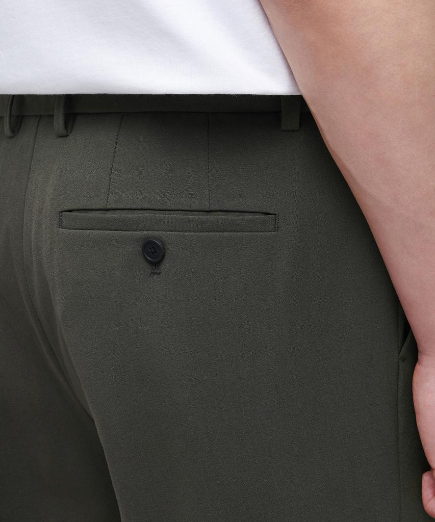 MUSINSA STANDARD Lightweight Semi-Wide Hidden Banding Slacks [Dusty Khaki]