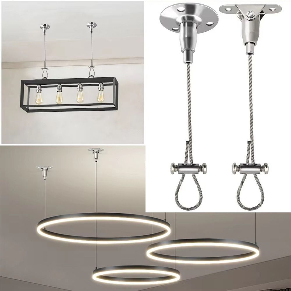 Adjustable Ceiling Sign Hanger Wire 0.5/1/2/3m Hanging Cable Wire Advertising Board