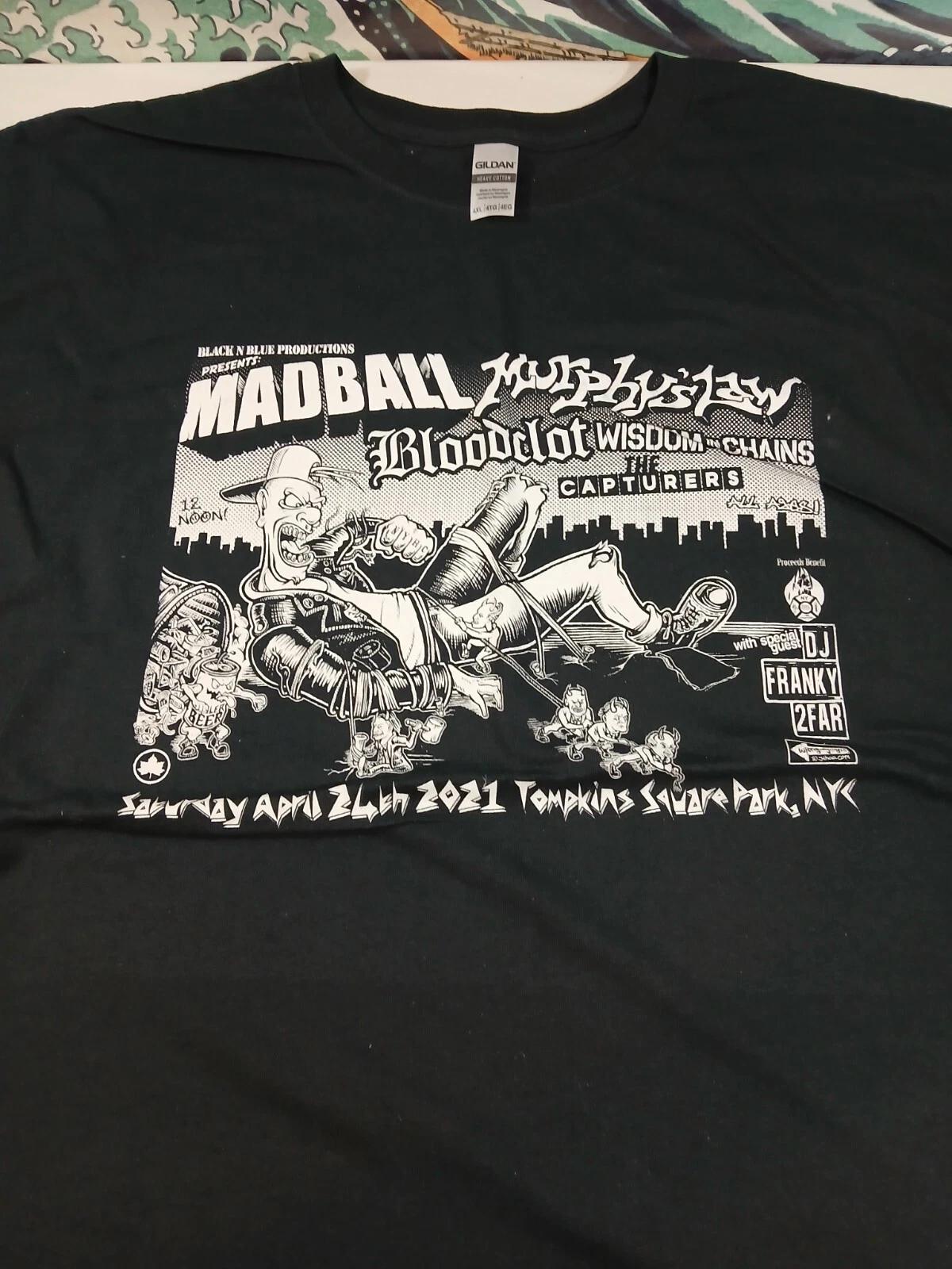 MADBALL Murphy s Law NYHC Concert T Shirt 4XL L