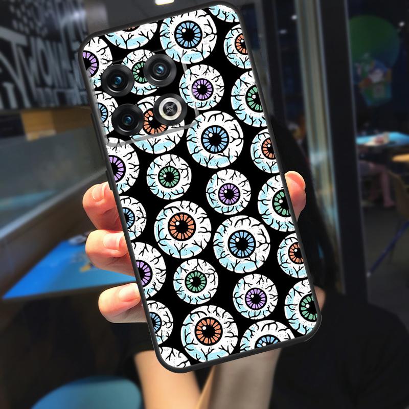 Crazy Eyeball Pattern Funda For OnePlus 13 12 R 11 9 10 Pro 8T 9RT 10T OnePlus Nord 4 CE 2 3 Lite N30 N20 Case