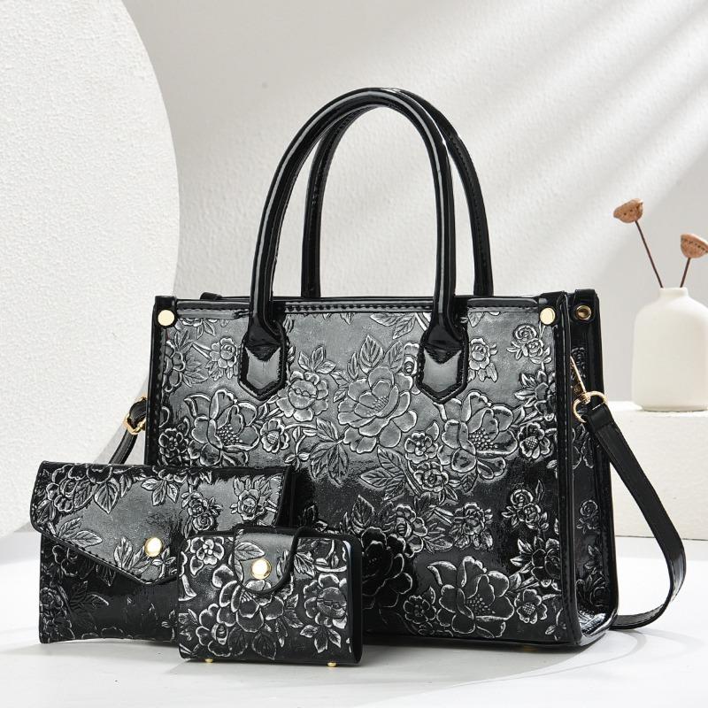 Exquisite Embossed 3Piece Set Women's Bag Shoulder Crossbody Bags for Women Luxury Designer Messenger Bag Purses and Handbags