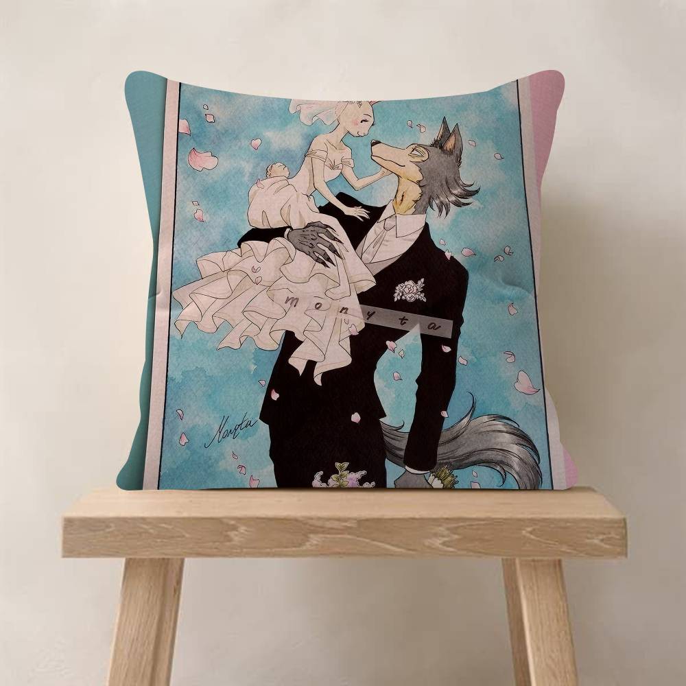 1pc Anime Beastars Cushion Cover Car Throw Pillow Case For Sofa Car Christmas Gift
