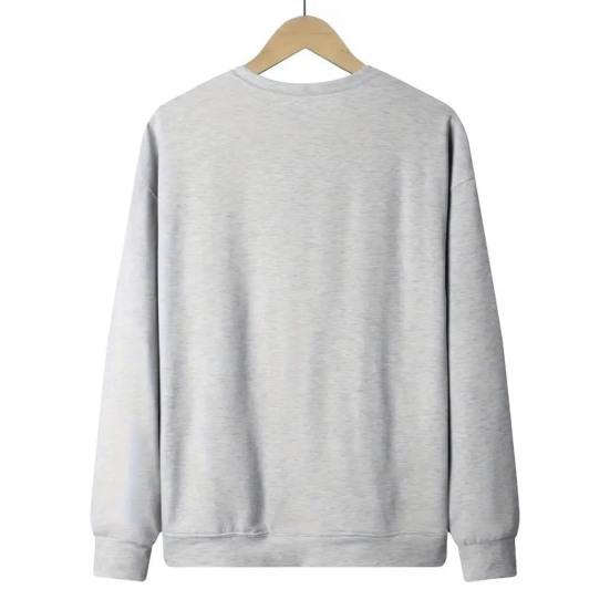 Sweat-shirt d'automne et d'hiver pour femme, imprimé dessin animé, poignets et ourlet élastiques, pull ample à col rond, mi-long, haut de sport à porter au quotidien