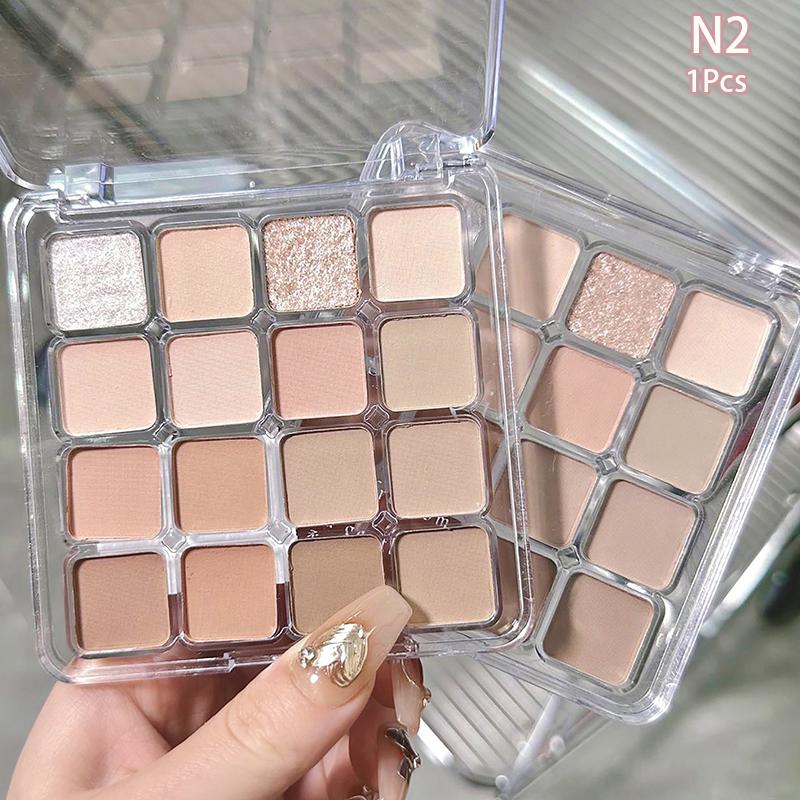16Color Eye Shadow Plate Eyeshadow Girl Beginner Makeup Tray Sculpture Highlight Cosmetic For Girls Accessories Cosmetic