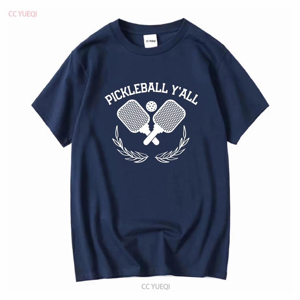 Pickleball Yall Shovels Sports Funny T Shirt vintage Washed Breathable designer clothes Stylish graphic homme Slightly