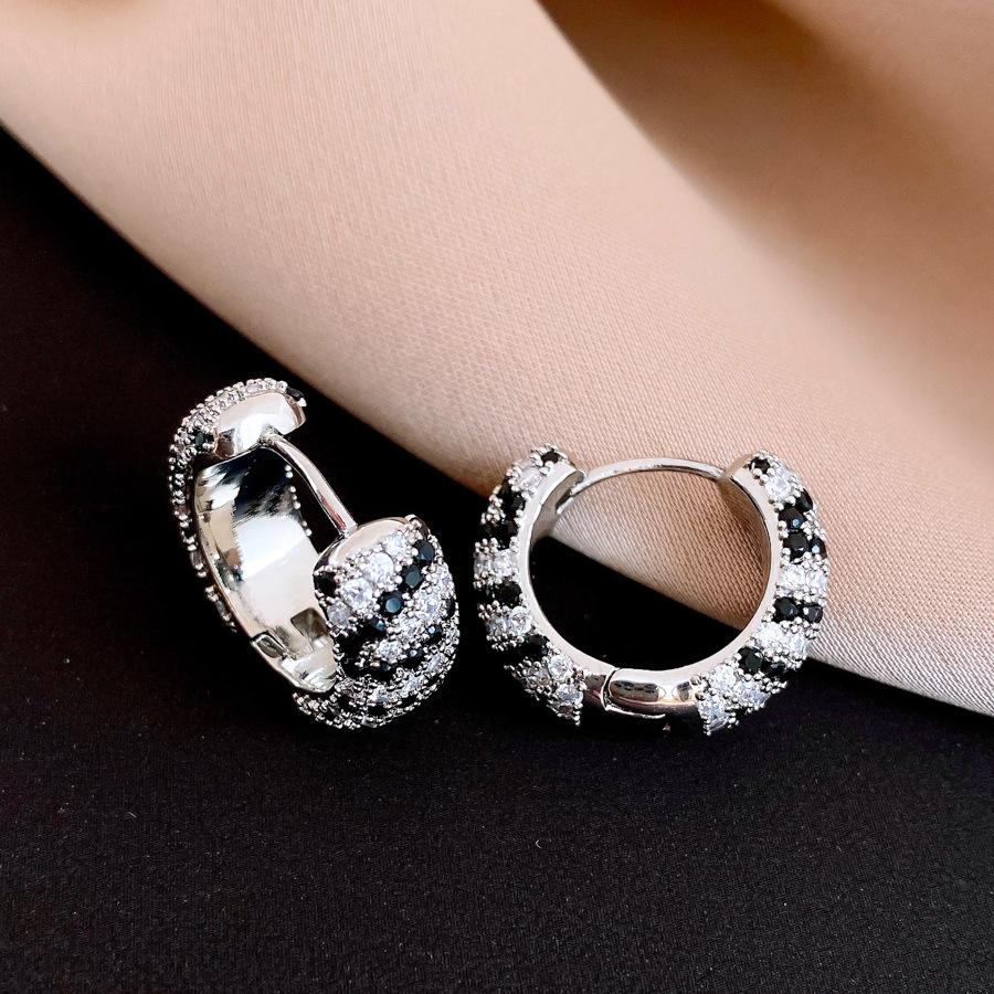 Vintage medieval zircon irregular geometric texture earrings stud earrings personalized earrings women