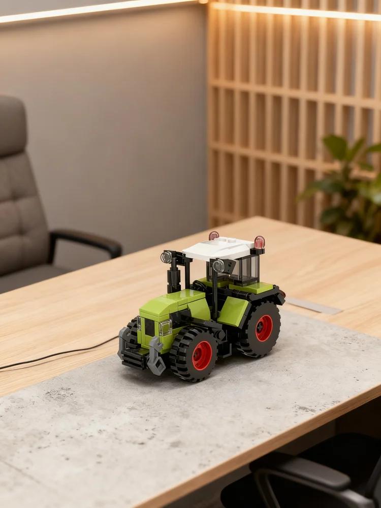 NUEVO 154 Piezas MOC Claas Arion Ruedas Tractor Remolque Modelo DIY Ideas Creativas Exhibición Regalo de Cumpleaños Set de Ladrillos de Construcción Tecnológicos