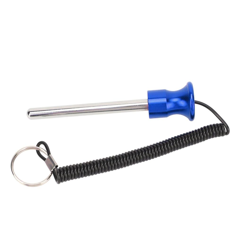 Gym Weight Stack Pin with Lanyard Enhanced Security Selector Lock Pin Gym Accessory for Workout Fitness Exercise Blue 10mm 80mm
