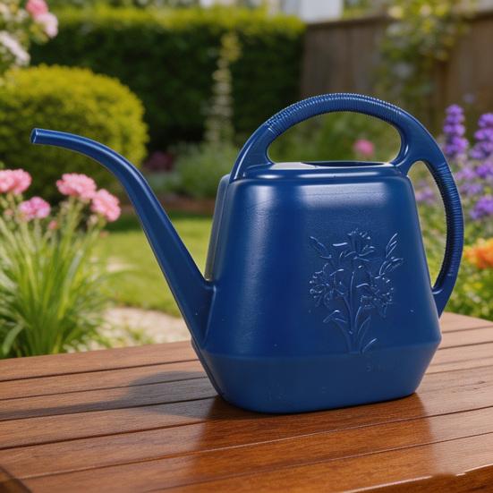 4L Plastic Watering Can Long Spout Watering Can with Ergonomic Handle Houseplant Watering Pot
