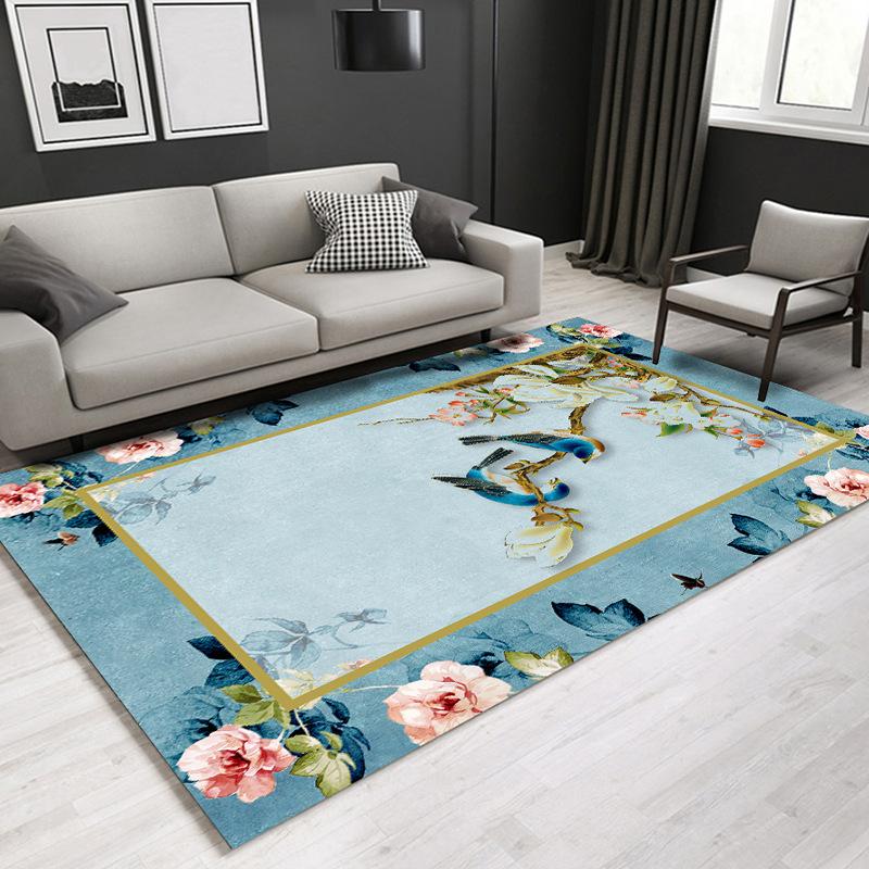 Chinese Series Carpet Living Room Bedroom Home Carpet Floor Mat Rectangular Carpet Bedroom Bedside Blanket