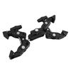 Double Super Clamp Camera Mount Aluminum Alloy Camera Mount Ball Head Clamp Adapter with 1/4 3/8 Inch Interface for Monitor LED Lights