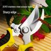 Stainless Steel Pruning Shears: Ideal for Garden & Horticulture, Perfect for Flower Pruning, Fruit Tree Trimming, and Fruit Picking.
