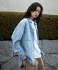 Minimal Project Oversized Washed Denim Shirt Mls219 / 2 Colors