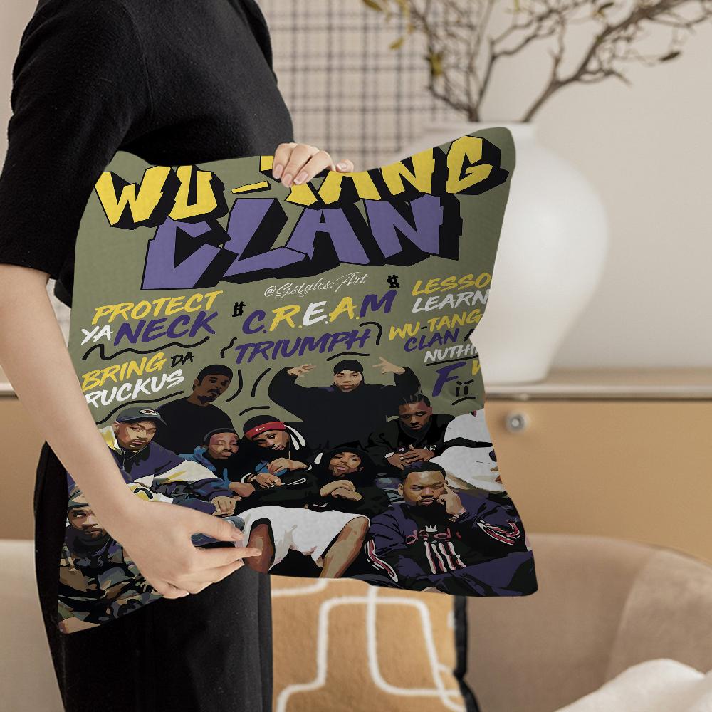 Singer WUTTANG Cool CLAN Cushion Cover Pillow Cover Decor Pillowcase Printed Cushion Case for Couch