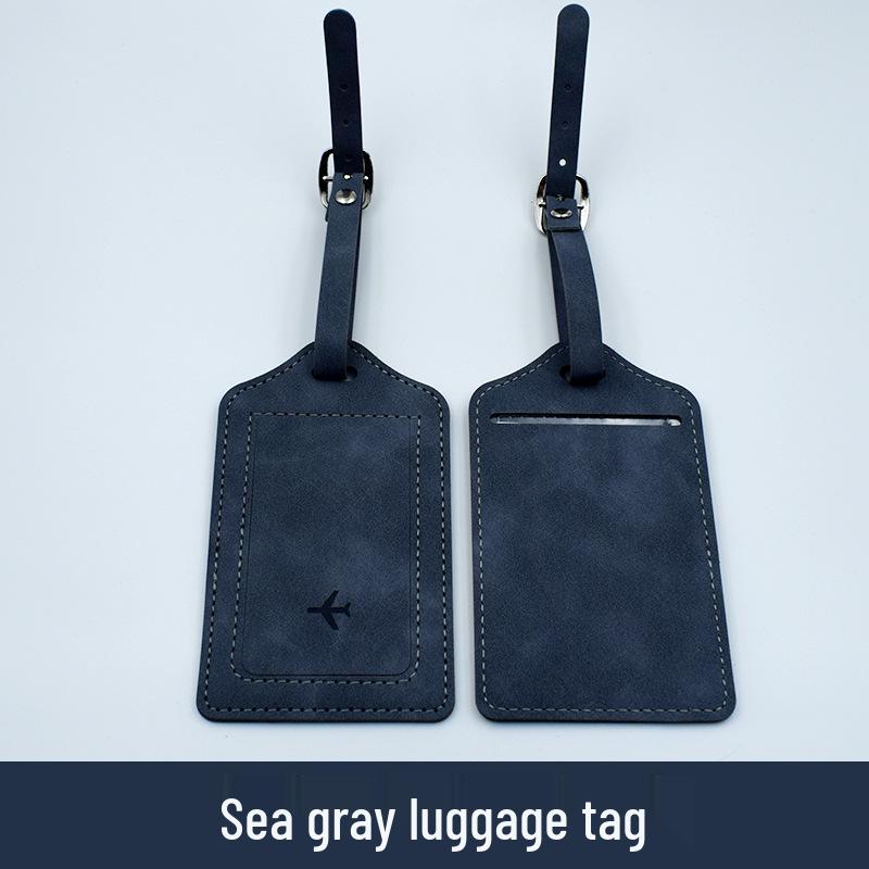 Multicolor PU Leather Passport Cover & Luggage Tag Set