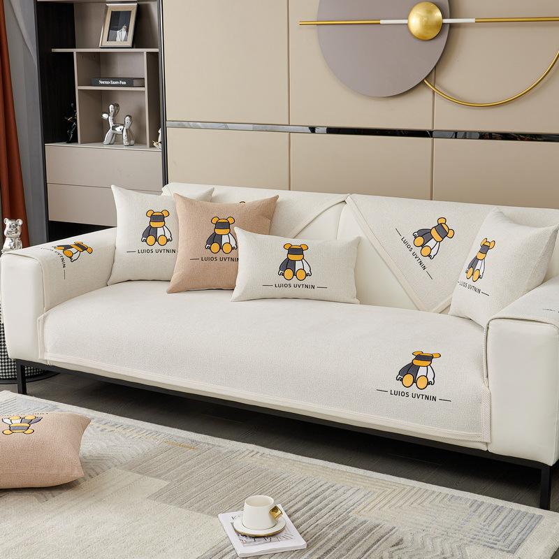 Chenille Sofa Cushion Four Seasons Universal Light Luxury Backrest Towel Modern Cushion High-End Sofa Cover Cover Cloth
