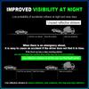 For Mitsubishi Lancer 7 8 I200 Pajero Montero Sport Outlander ASX Mirage Eclipse 4PCS/set Car Reflective Safety Strip Stickers