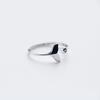 Whale Tail Silver Plated Ring Fashion Women Mermaid Tail Rings for Girls Silver Color Mermaid Tear Jewelry Femme Wholesale