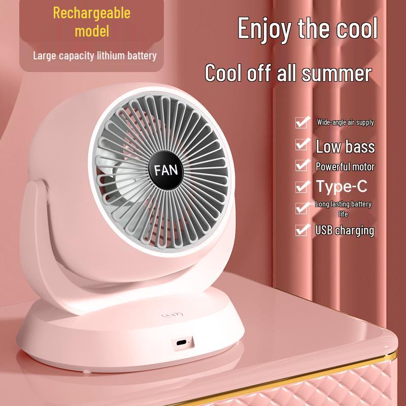 Compact Multi-Functional USB Tabletop Air Circulation Fan for Home and Office