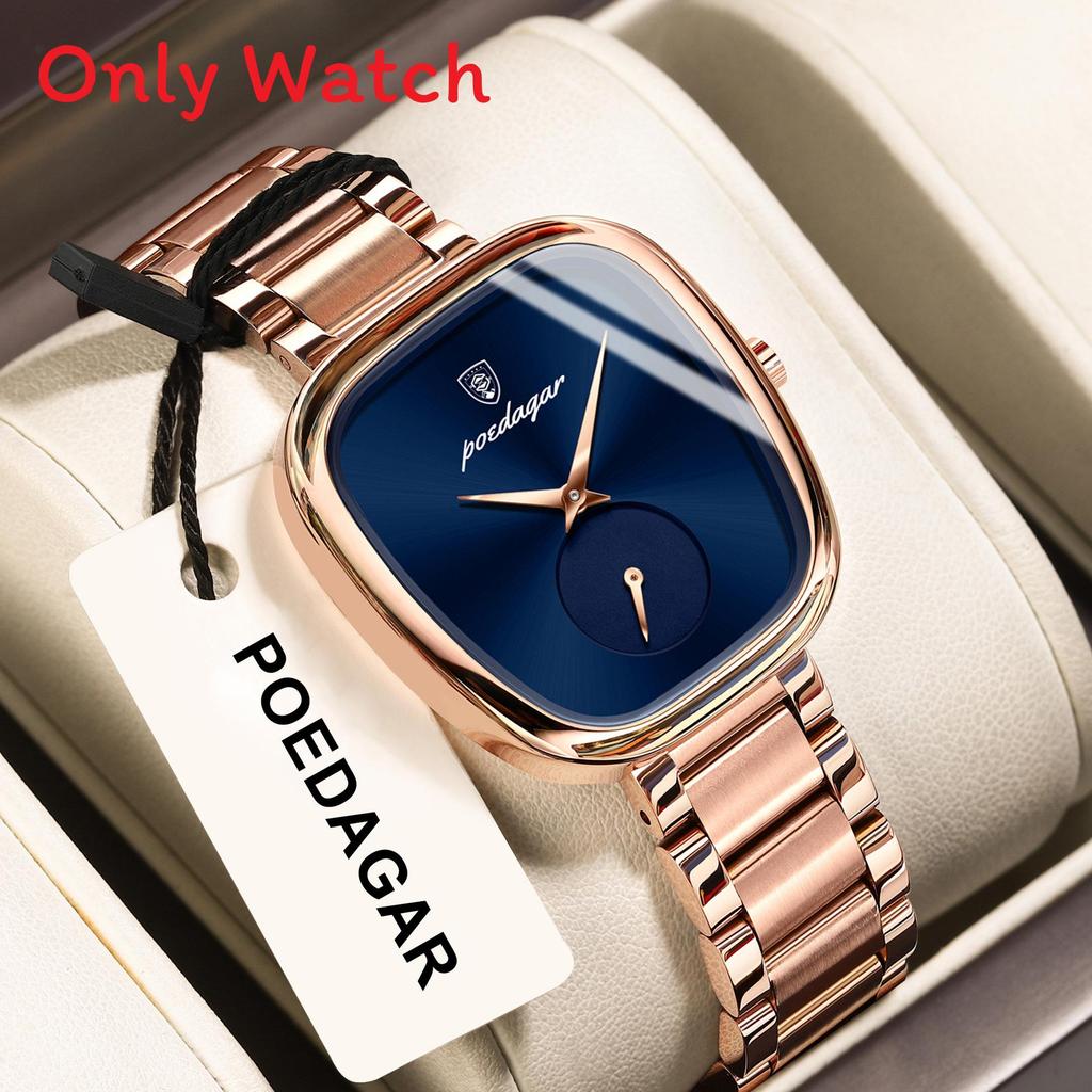 Swiss Luxury Ladies Watch Waterproof Quartz Watch With Elegant Oval Dial For Casual Wear