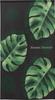 Noren Kobo Gobelin Monstera, Stylowy Hawajski Wystrój, Plakat, Ochrona UV, Parawan, Czarny, 85cm Szeroki x 150cm Długi, Numer Produktu 99995