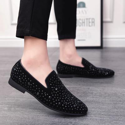 Fashion Men Loafers  Leather Shoes For Man Slip On Dress Shoes Elegant Shoe Fashion Men's Flats Club Party Shoes Men Zapatos Hombre