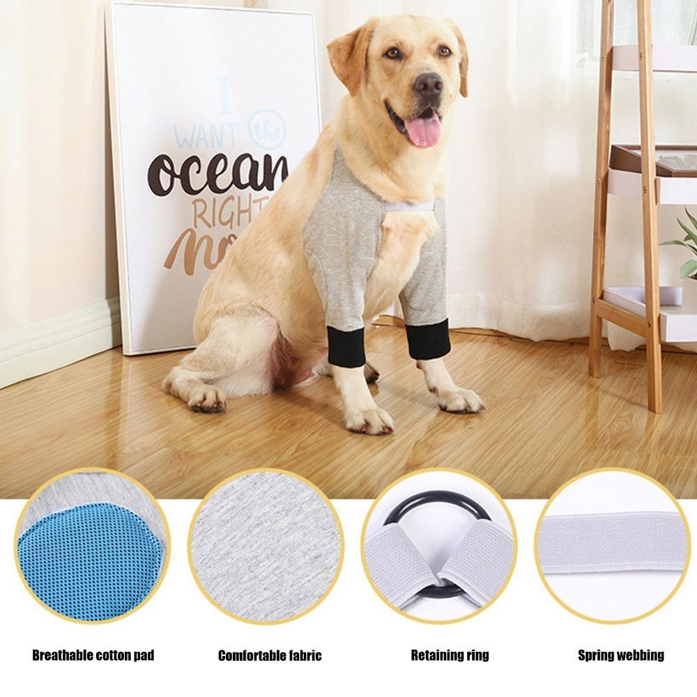 Warm Dog Leg Brace Adjustable Dog Joint Wrap Anti-slip Dog Knee Support  Injured Dogs