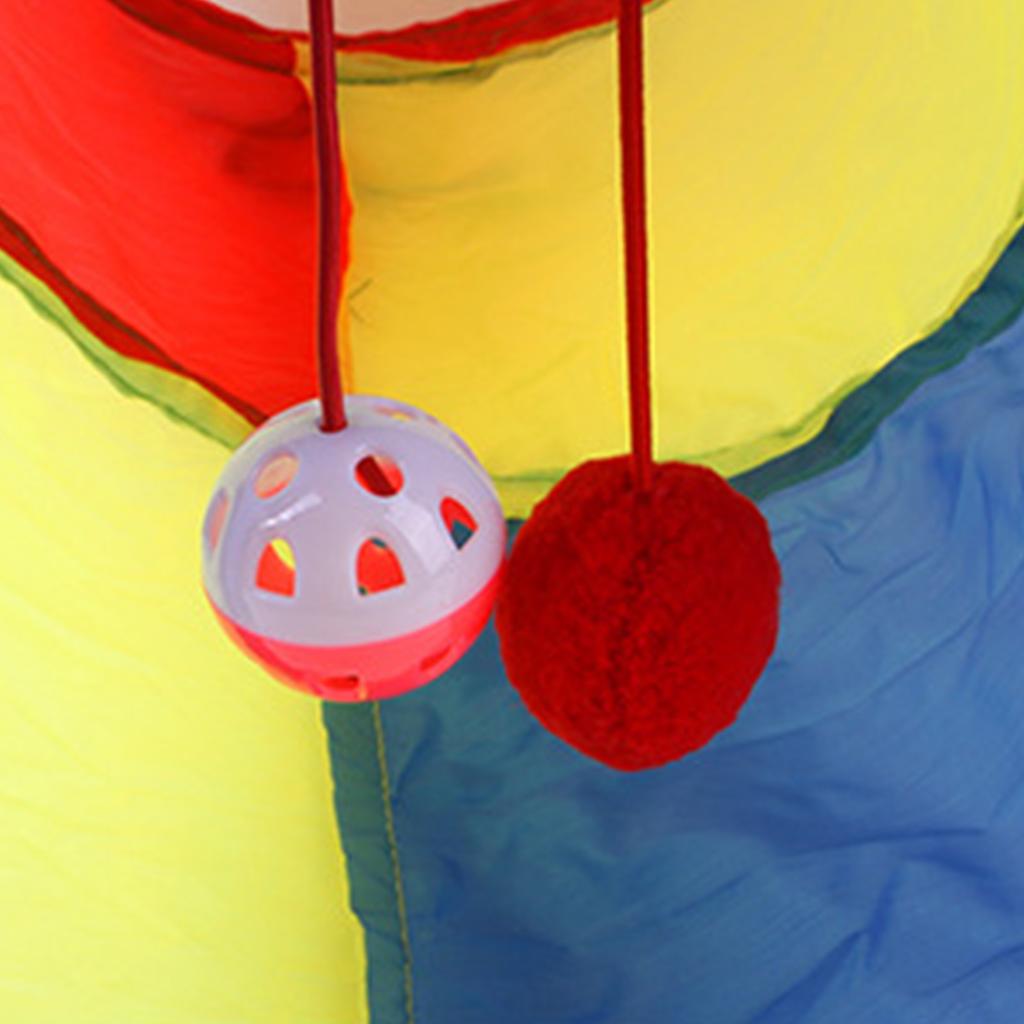 Tunel dla kota Bezpieczny Ekologiczny Interaktywny Tęczowy Tunel do Zabawy dla Małych Zwierząt Psy Mały Tunel