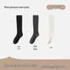 Women's Merino Wool Knee-High Socks - Light, Warm, Ribbed Leg Warmers for Autumn & Winter