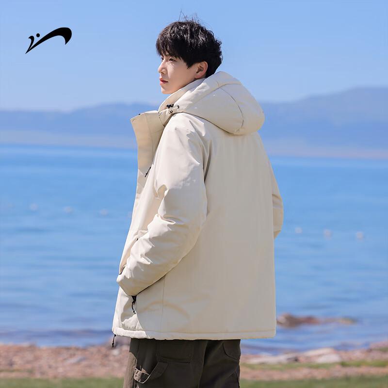 Guirenniao Men's Winter Warm Hooded Parka Jacket