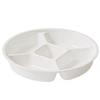 High-Temp Resistant Five-Grid Snack Platter: Food-Grade Fat-Reducing Meal Plate for Home Use