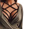 Top bustier con reggiseno a fascia elastica con fasciatura per reggiseno a gabbia elastica da donna sexy
