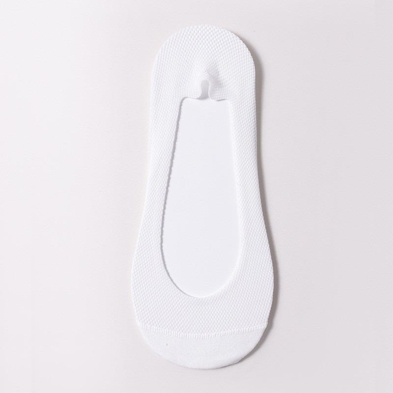 1/2 Pairs Women Summer Mesh Breathable Cotton No Show Socks with Anti-slip Grip Casual Thin Hollow Short Invisible Low-cut Socks