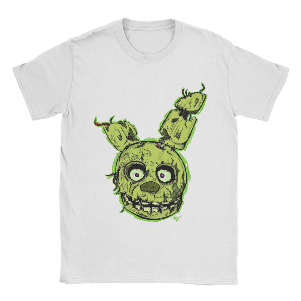 FNAF Springtrap  Five Nights At Freddys Men T Shirts  Creative Tees Short Sleeve Round Neck TShirt 100 Cotton Printed Tops