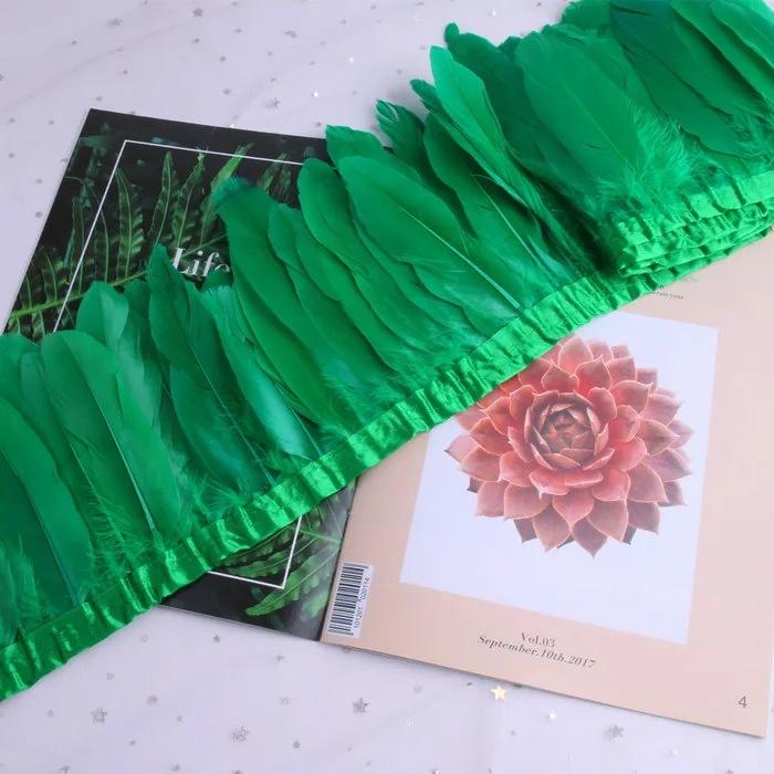Goose Feather Trimming Wedding Party Decoration Tassel Clothes Tassel Feather Diy Color Feather Ribbon Worker