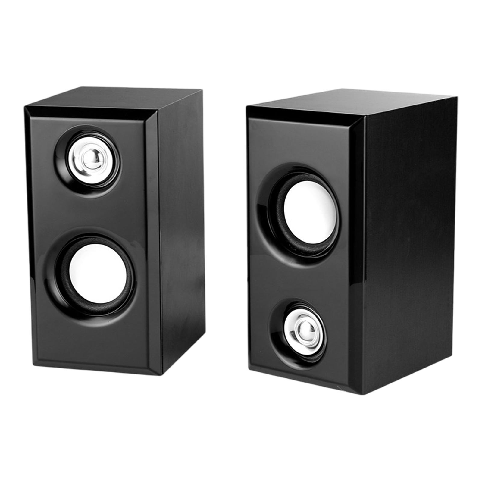 

Desktop Computer Mini Speaker USB C Powered Gaming Wireds Speaker Wood Speaker for Home Laptops