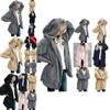 Cozy Women Winter Fluffy Coat Fleece Fur Jacket Teddy Bear Hoodies Soft Material
